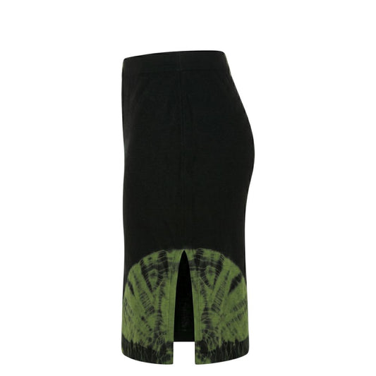 Green Cotton Women Skirt