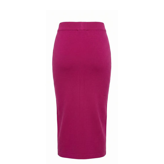 Purple Cotton Women Skirt