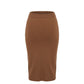 Beige Cotton Women's Skirt