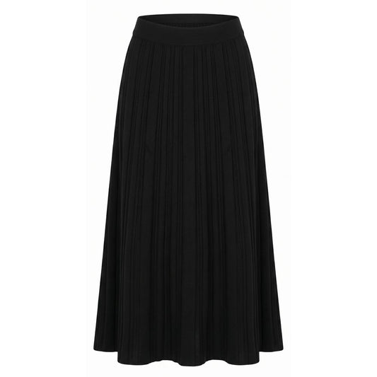 Black Cotton Women Skirt