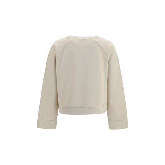 Beige Cotton Sweatshirt
