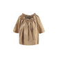 Beige Cotton Shortsleeve Shirt