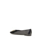 Black Goatskin Ballet Flats
