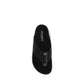 Black Polyester Flip-Flop Sandals