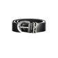 Black Leather Women's Belt