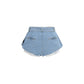 Blue Cotton Bermuda Shorts