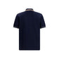 Blue Cotton Polo Shirt