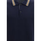 Blue Cotton Polo Shirt