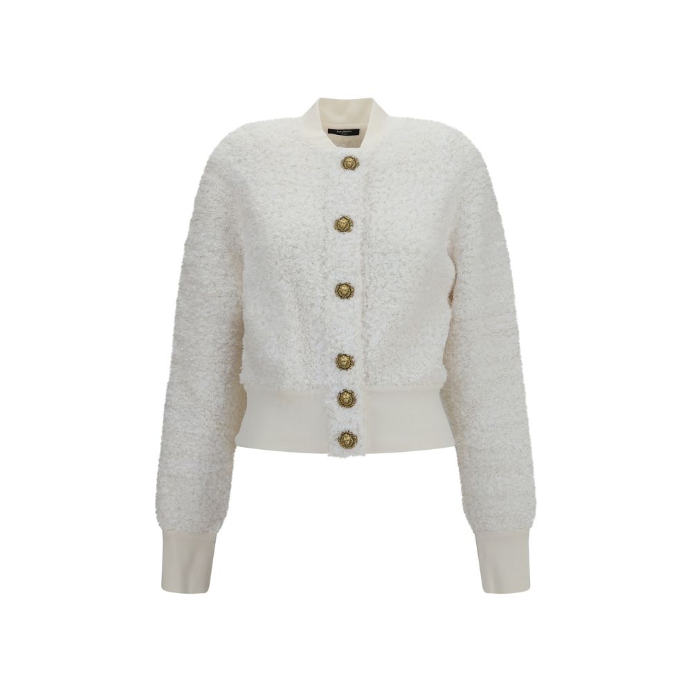 White Viscose Bomber