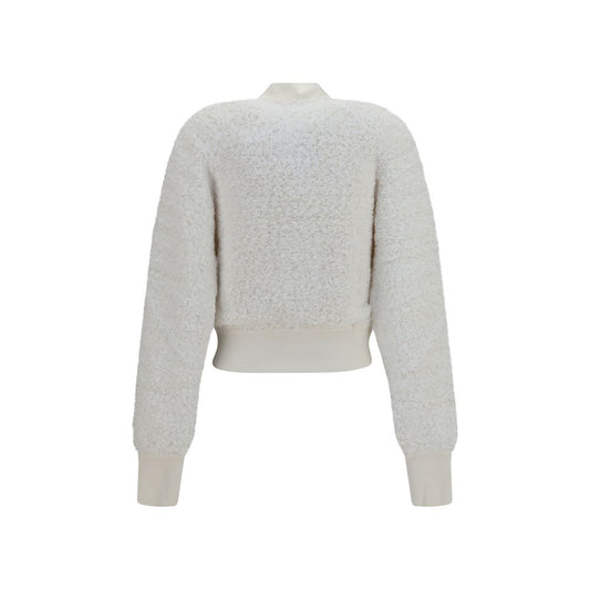 White Viscose Bomber
