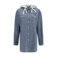 Blue Cotton Pattern Shirt
