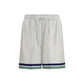White Silk Bermuda Shorts