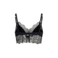 Black Silk Bra