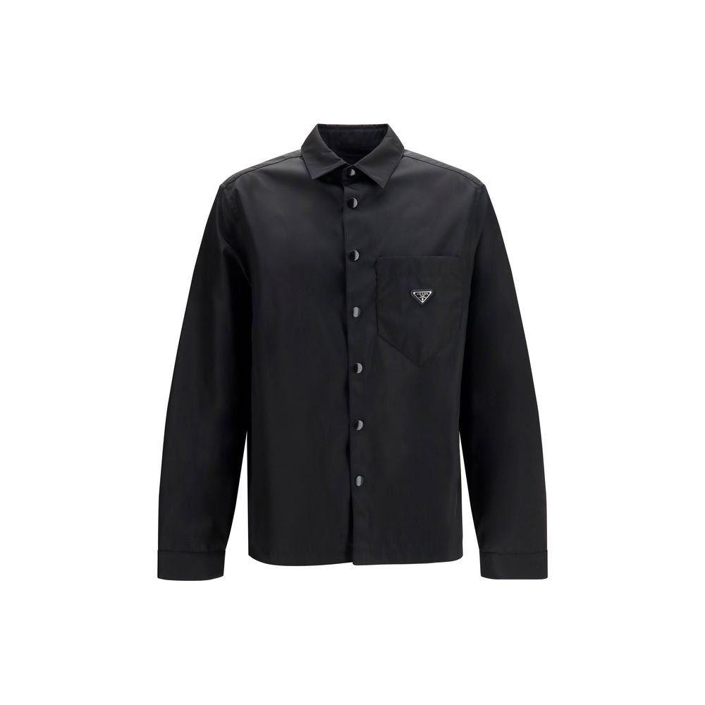 Black Recycled Polyamide Dress Shirt