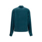 Blue Silk Shirt