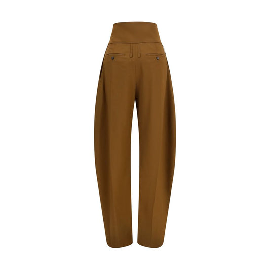 Brown Wool Oves Aries Casual Pants