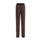 Brown Silk Casual Pants