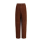 Brown Leather Casual Pants