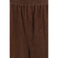 Brown Leather Casual Pants