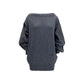 Gray Wool Oves Aries Casual Dress
