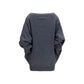 Gray Wool Oves Aries Casual Dress