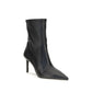 Black Calf Leather Bos Taurus Ankle Boots