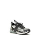 Gray Polyester Athletic Sneakers