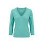 Blue Cotton Women Sweater