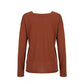 Brown Cotton Women's Sweater