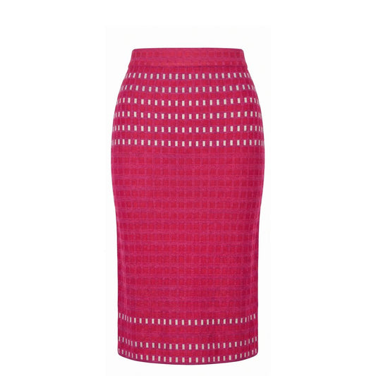 Purple Silk Women Skirt