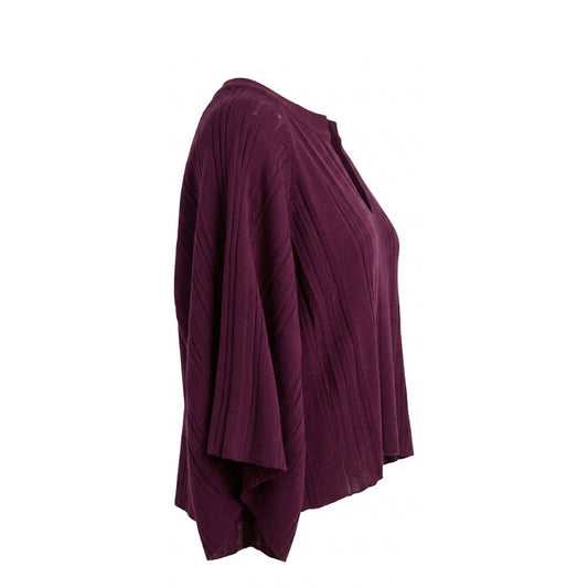 Purple Cotton Women Sweater