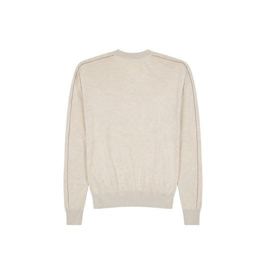 Beige Cashmere Sweatshirt