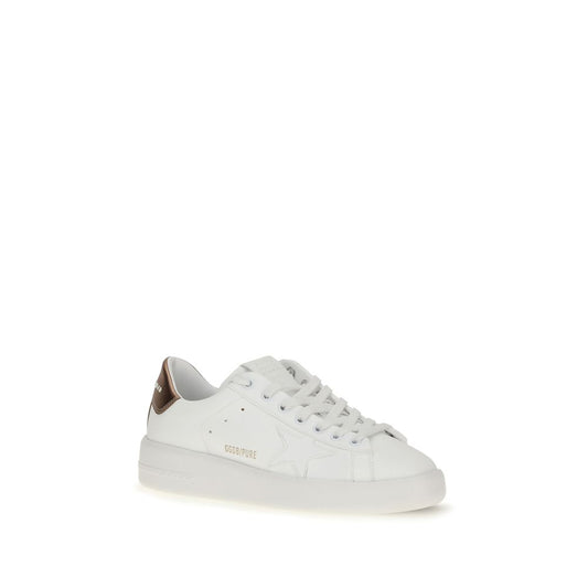White Calf Leather Bos Taurus Low Top Sneakers