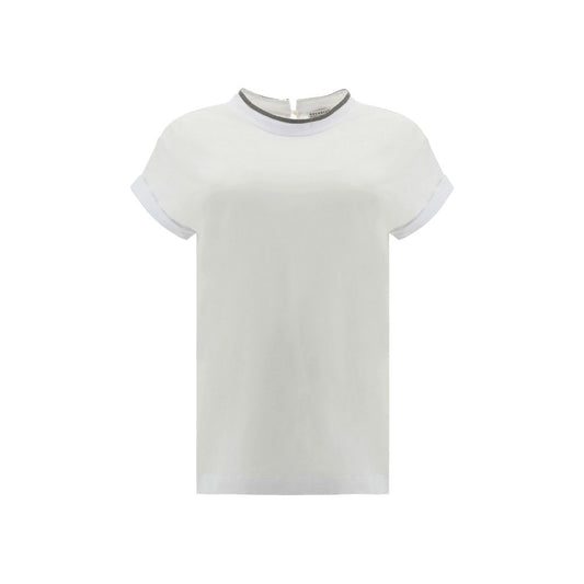 White Elastane T-Shirt