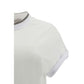 White Elastane T-Shirt