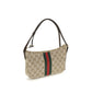 Beige Fabric Shoulder Bag