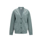 Gray Cotton Cardigan
