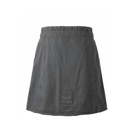 Grey Cotton Women Skirt
