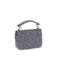Blue Fabric Shoulder Bag