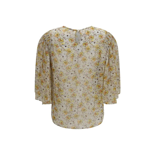 Beige Viscose Blouse