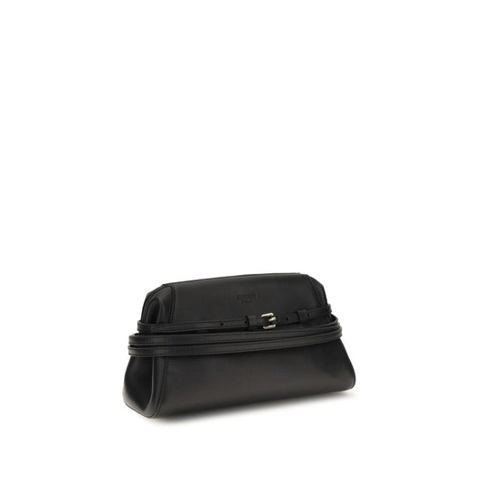 Black Goatskin Shoulder Bag