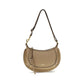 Beige Calf Leather Bos Taurus Shoulder Bag