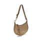 Beige Calf Leather Bos Taurus Shoulder Bag
