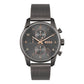 Gray Stainless Steel Dress Watch