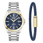 Gray Stainless Steel Dress Watch
