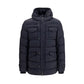 Black Polyester Full-Length Jacket