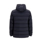Black Polyester Full-Length Jacket