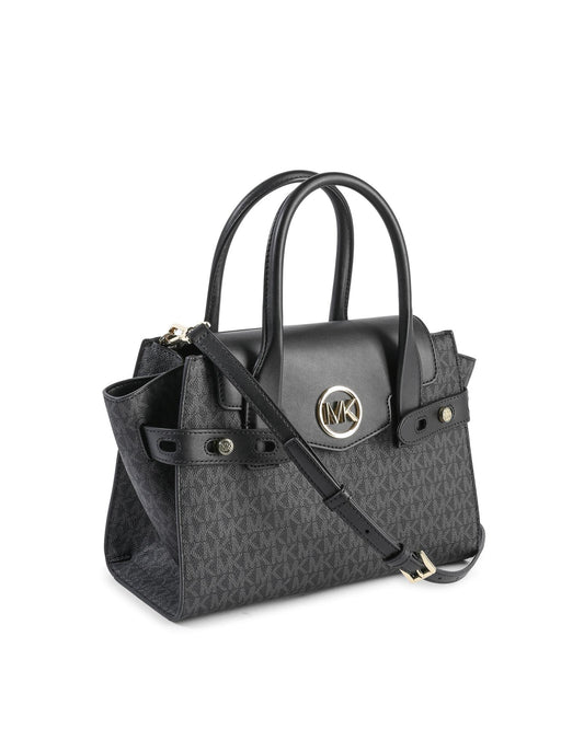 Black Pvc Satchel Bag
