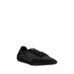 Black Rubber Athletic Sneakers