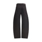 Black Cotton Casual Pants
